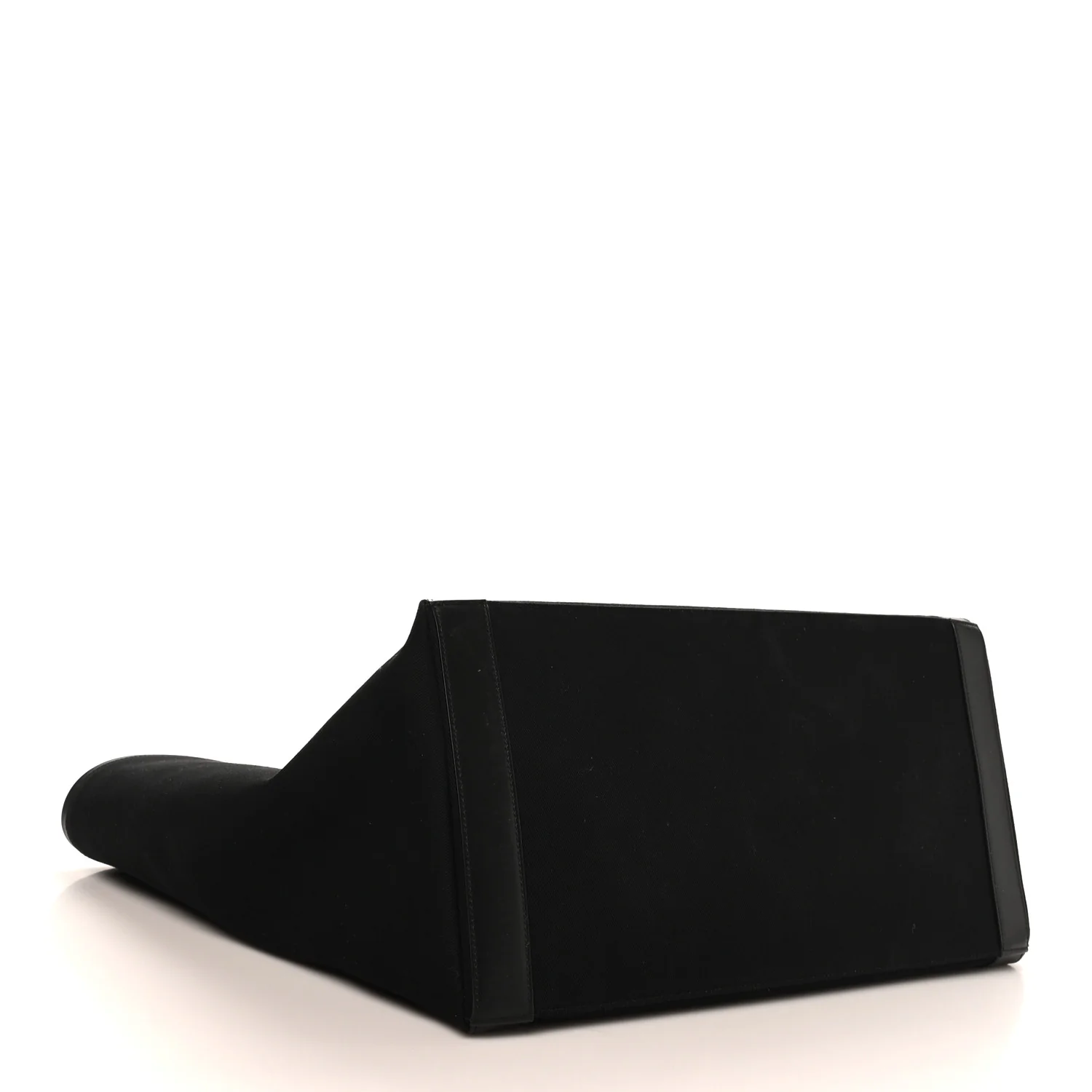 Linen Calfskin Rive Gauche Tote Black - Top Club