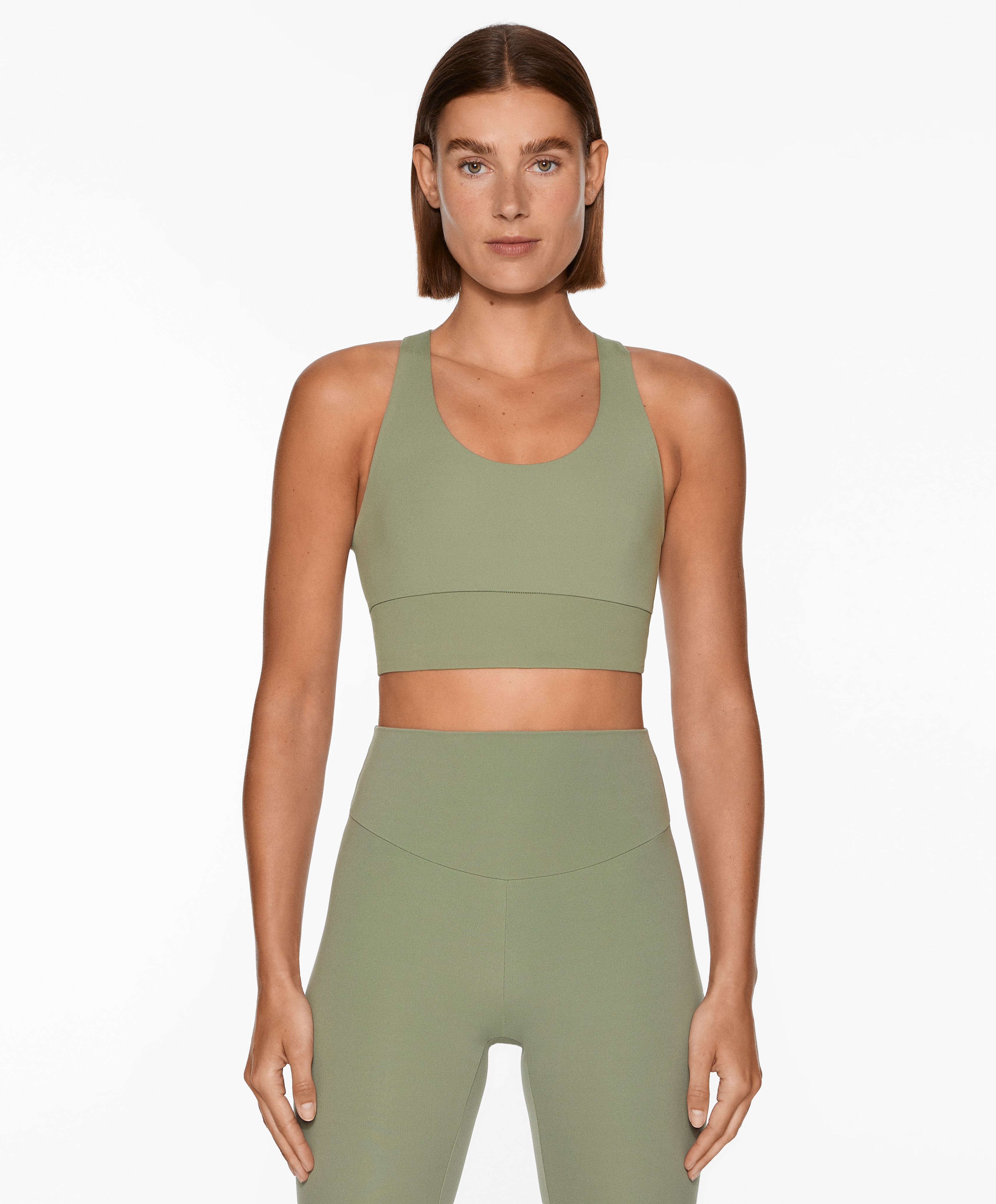 OYSHO Medium-support comfortlux open-back sports bra with cups