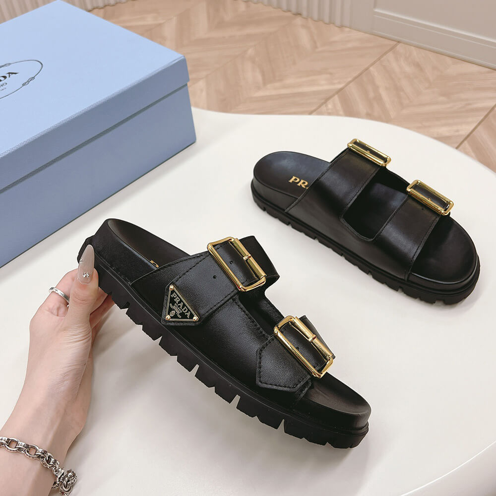 PRADA Nappa leather slides - Top Club