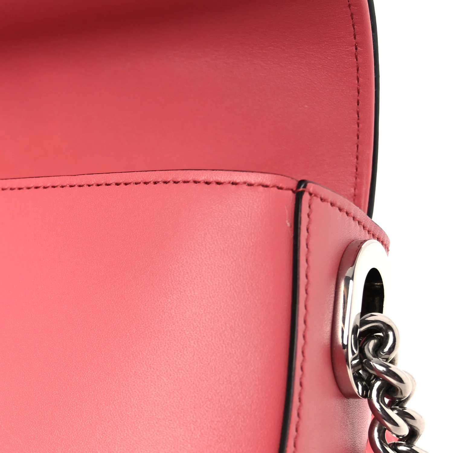 Senna Calfskin Petite GG Top Handle Shoulder Bag Pink - Top Club