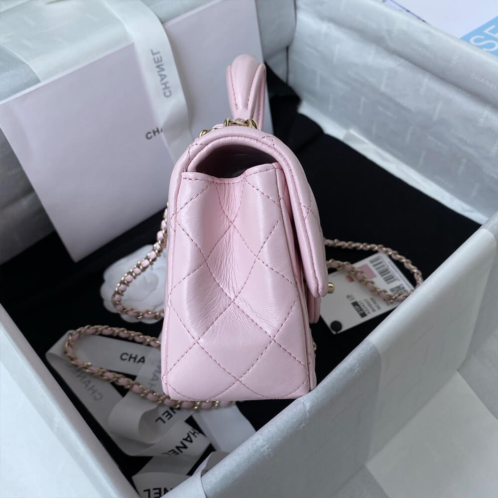 CHANEL Mini Classic Handbag With Top Handle - Top Club