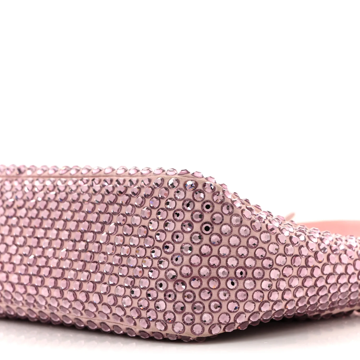 Satin Crystal Mini Re-Edition 2000 Bag Alabastro - Top Club