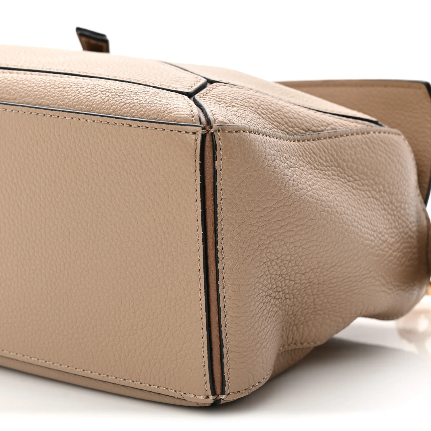Grained Calfskin Small Puzzle Bag Sand Mink - Top Club