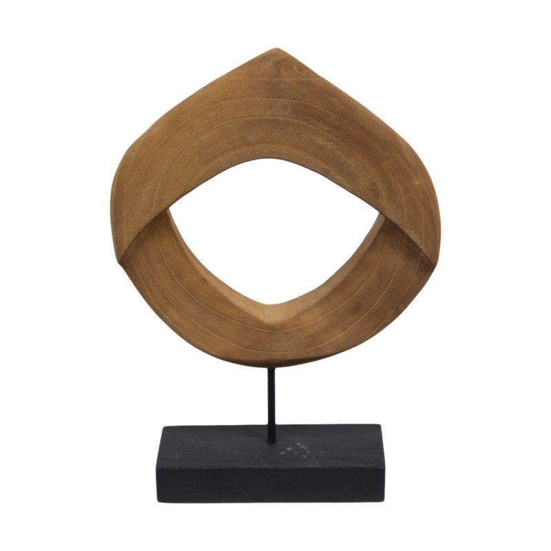 Statue Paulownia Wood Brown