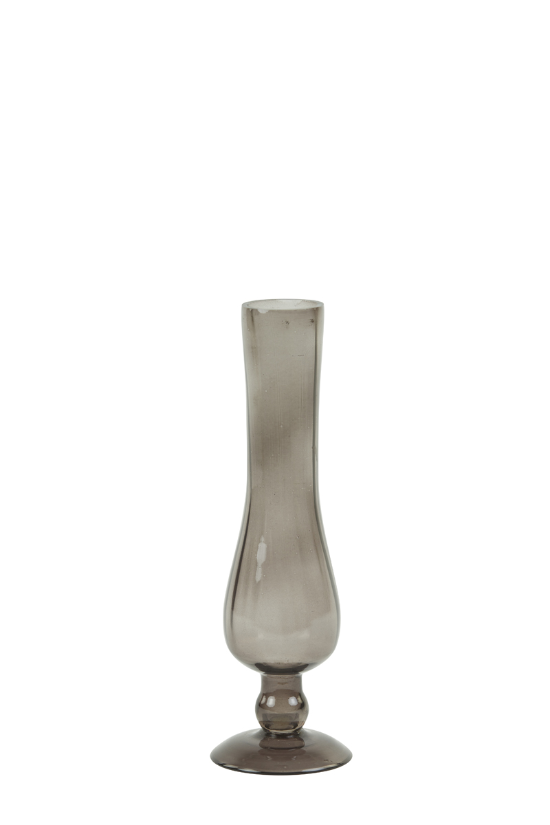 Vaas glas bruin grijs