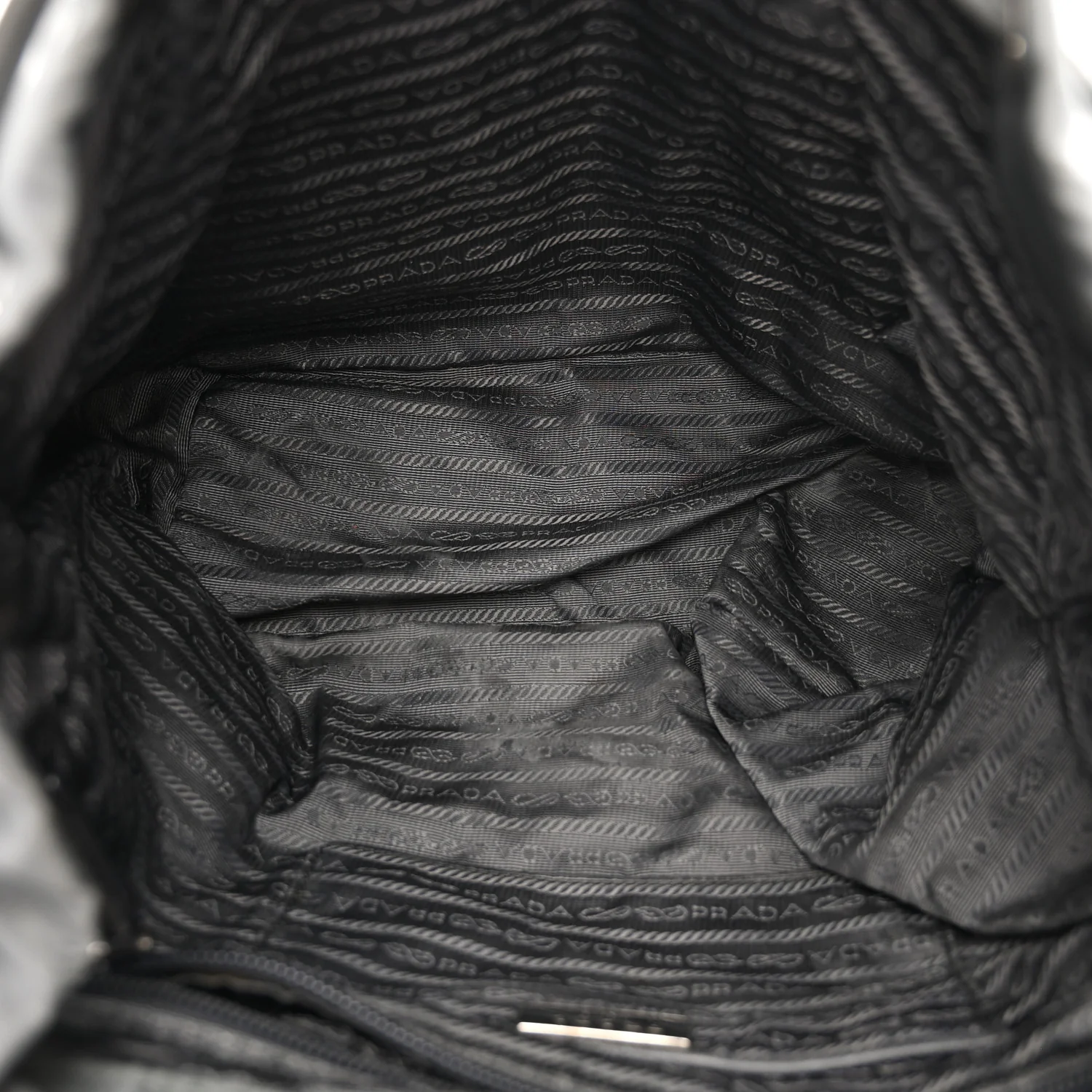 Tessuto Nylon Saffiano Medium Backpack Anthracite - Top Club