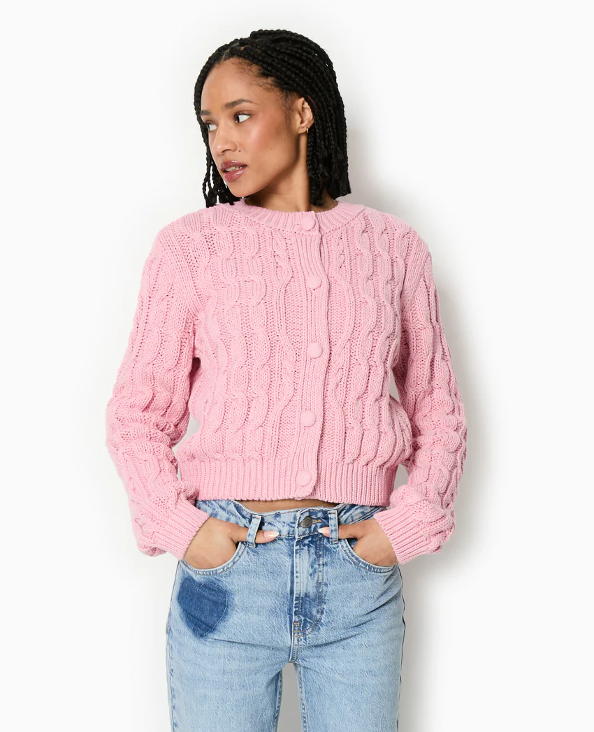 Pimkie Gilet en maille torsadée