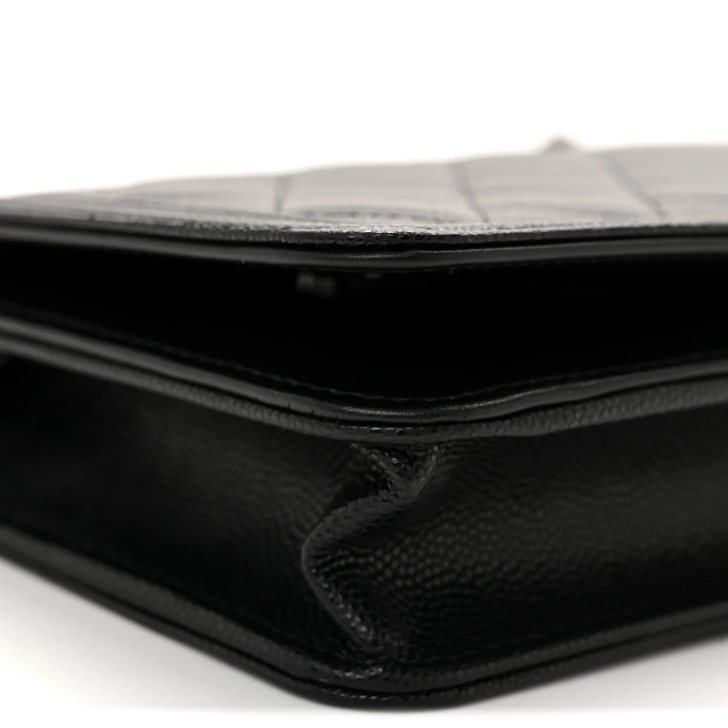 Caviar Quilted Boy Wallet On Chain WOC Black - Top Club