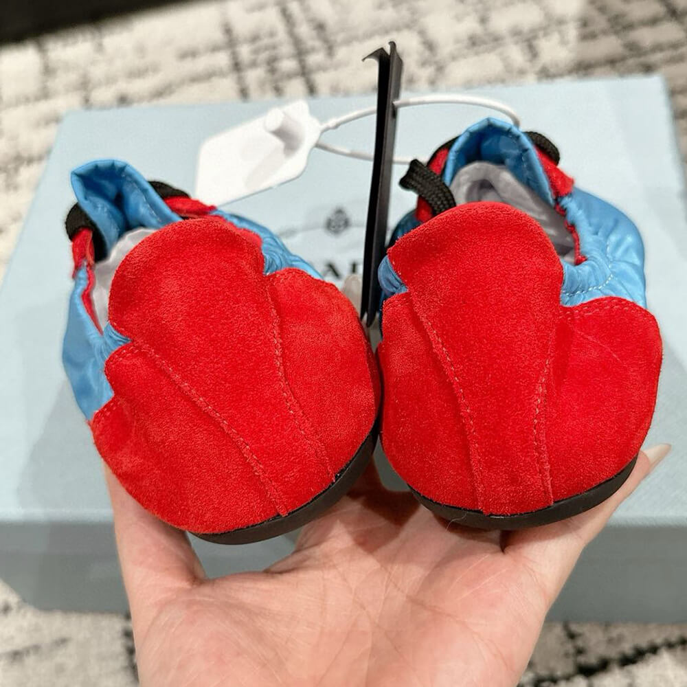 PRADA Collapse Re-Nylon and suede elasticized sneakers - Top Club