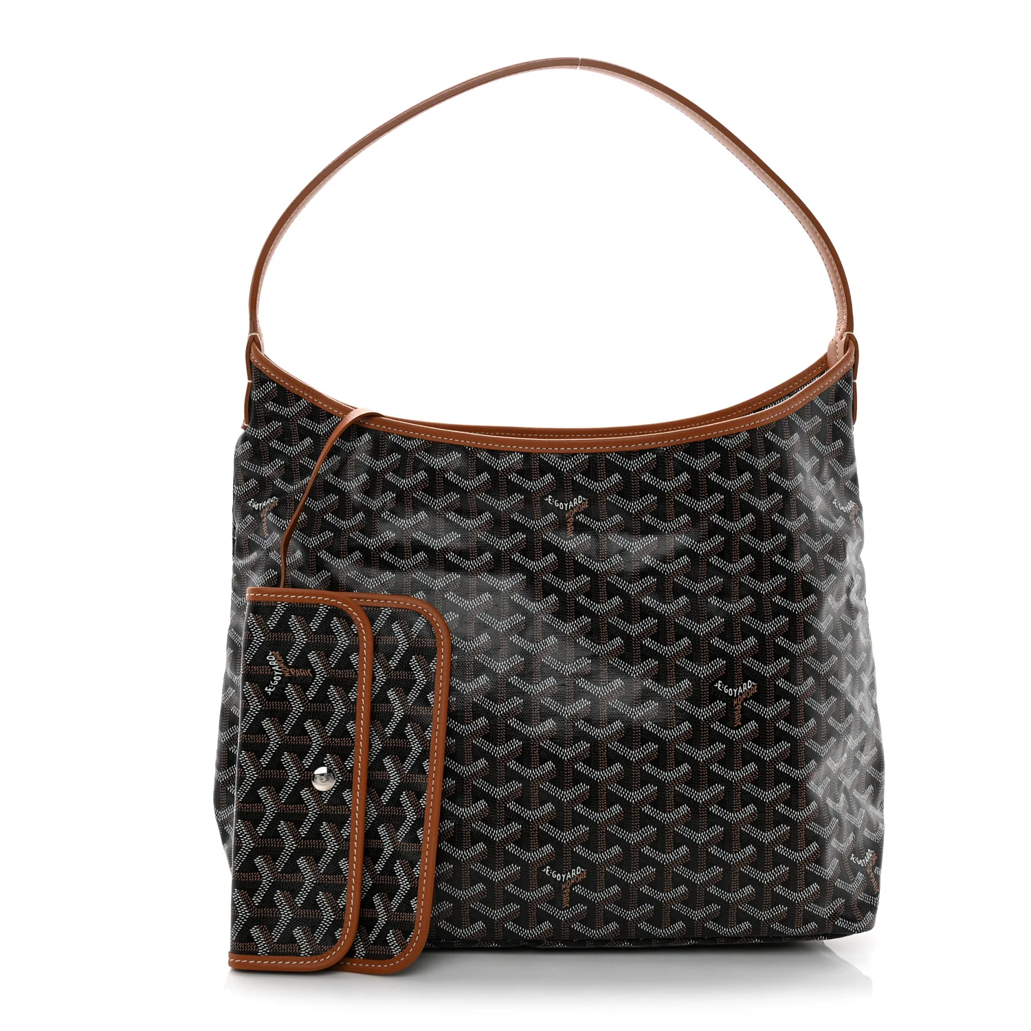 Goyardine Boheme Hobo Black Gold