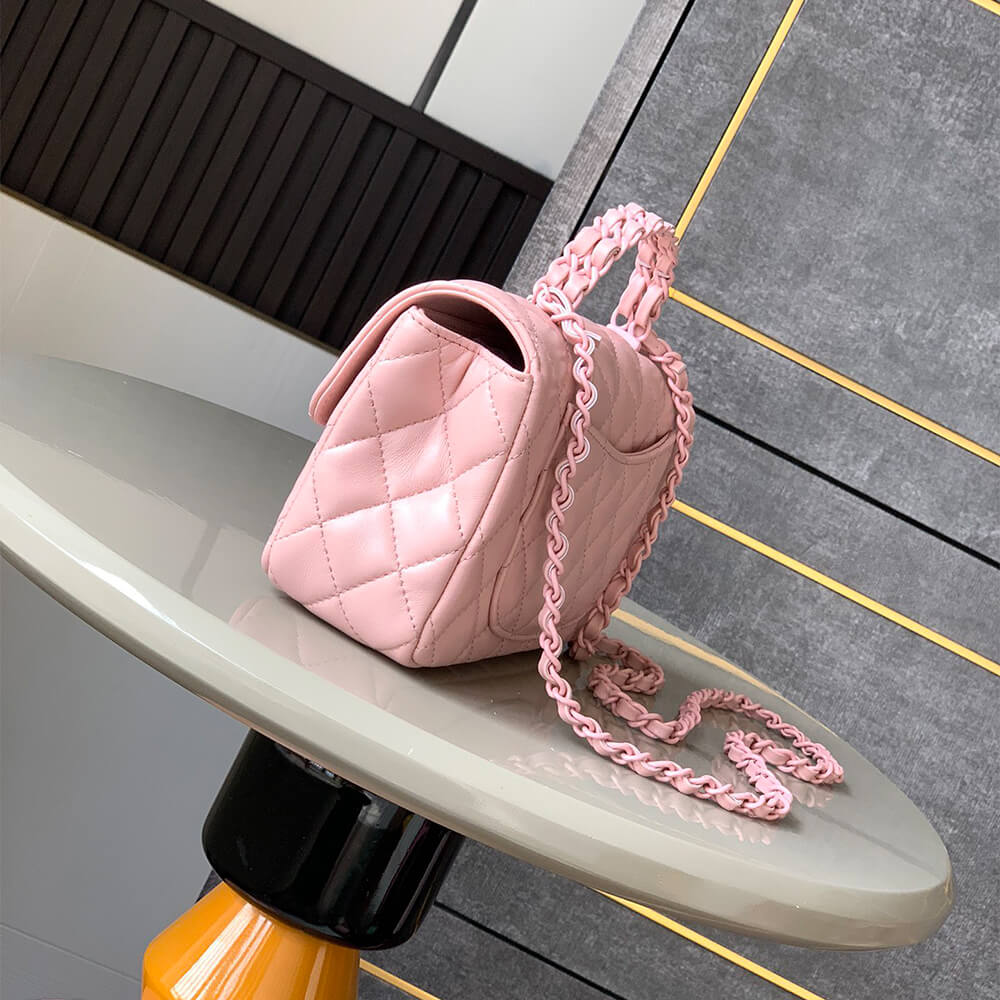Chanel Mini Flap Bag with Top Handle(HIGH-END GRADE) - Top Club