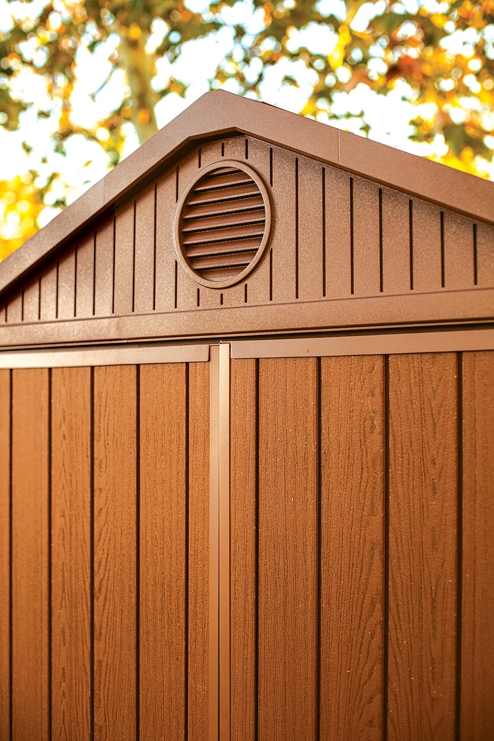 Keter Casetta da giardino Darwin 6x6, Finitura Effetto legno, 3,3 m², 190x183x221H cm