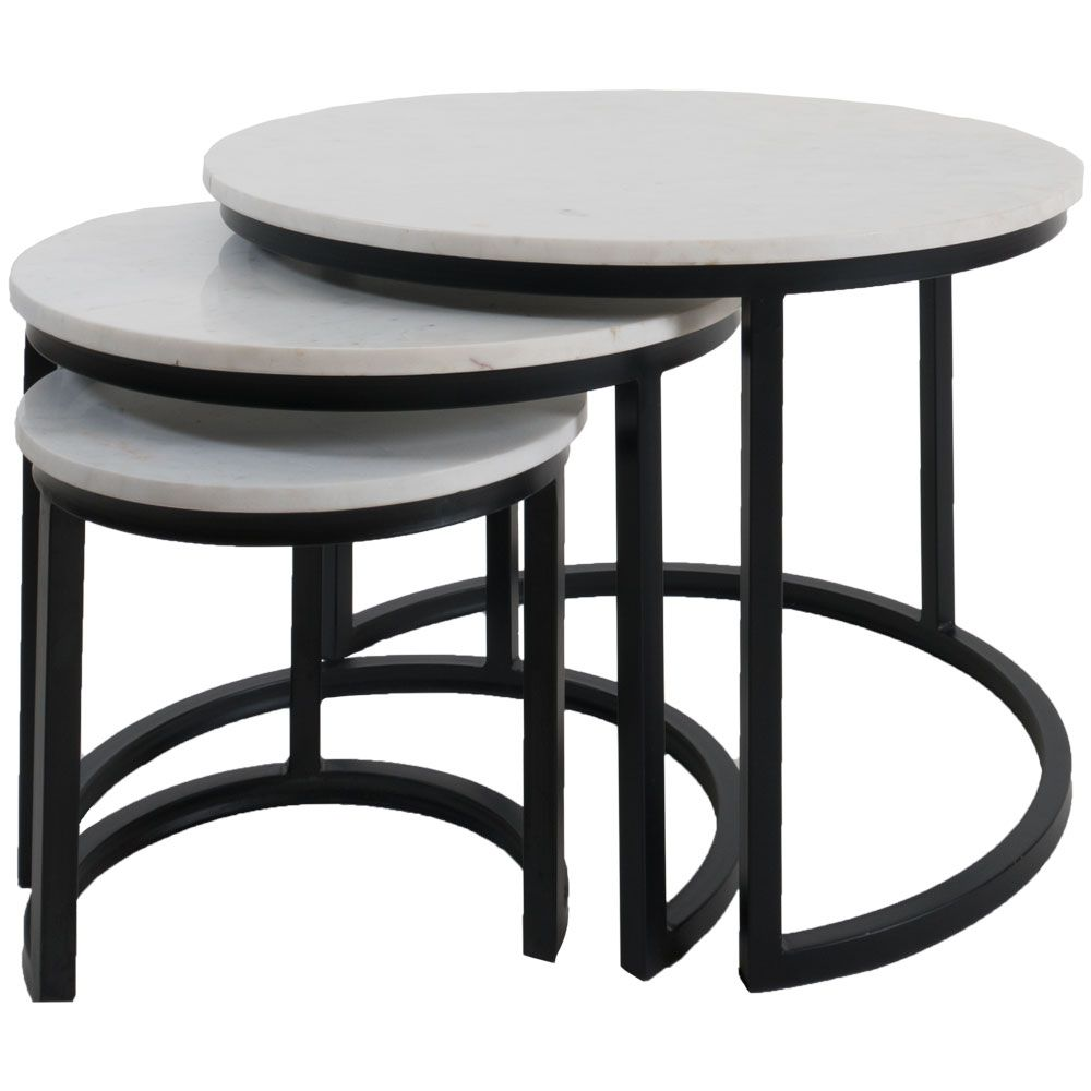 Jasmin Set van 3 - wit/zwart