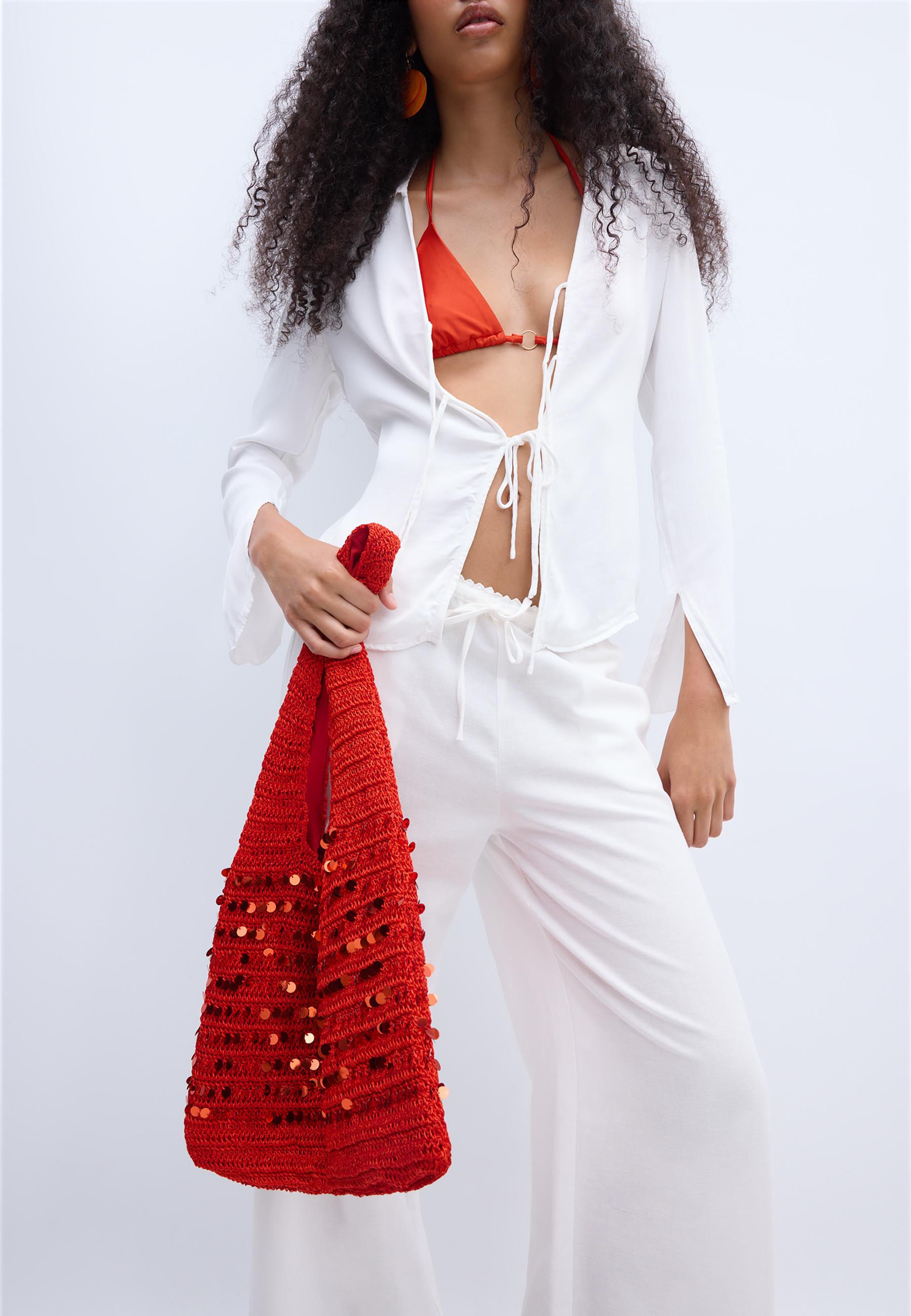 SEQUIN SHOULDER BAG