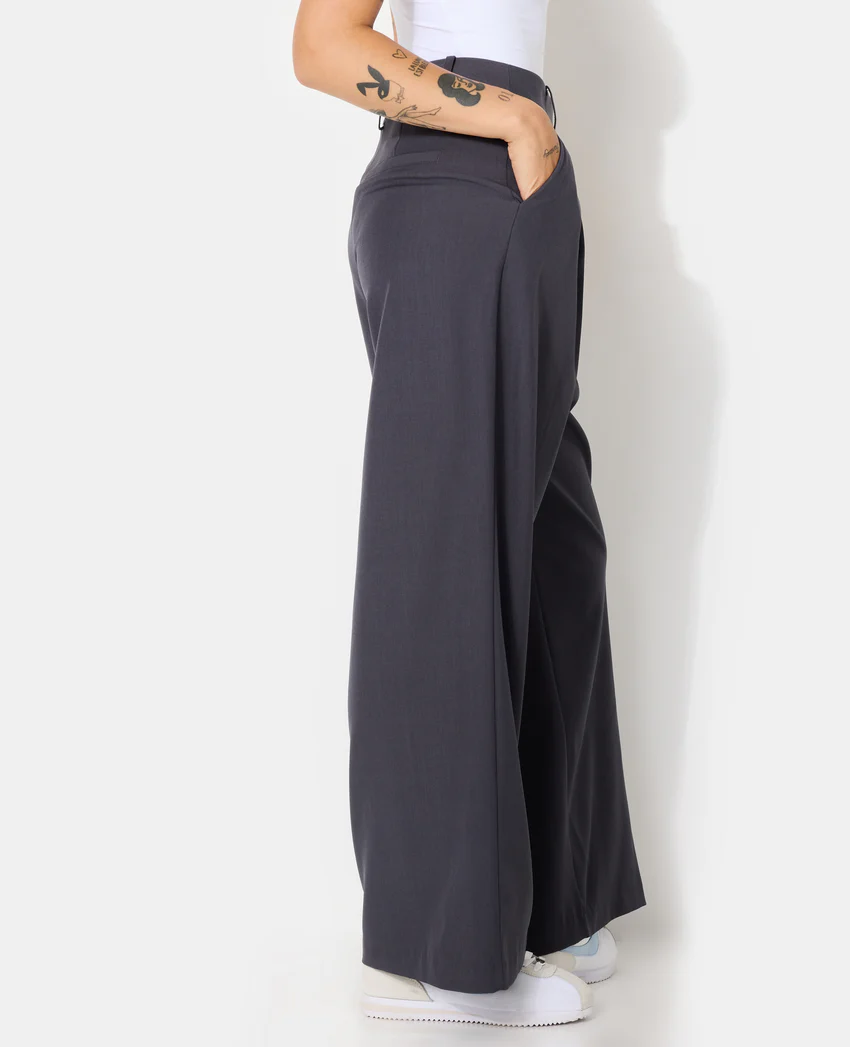 Pimkie Pantalon large et droit avec pinces