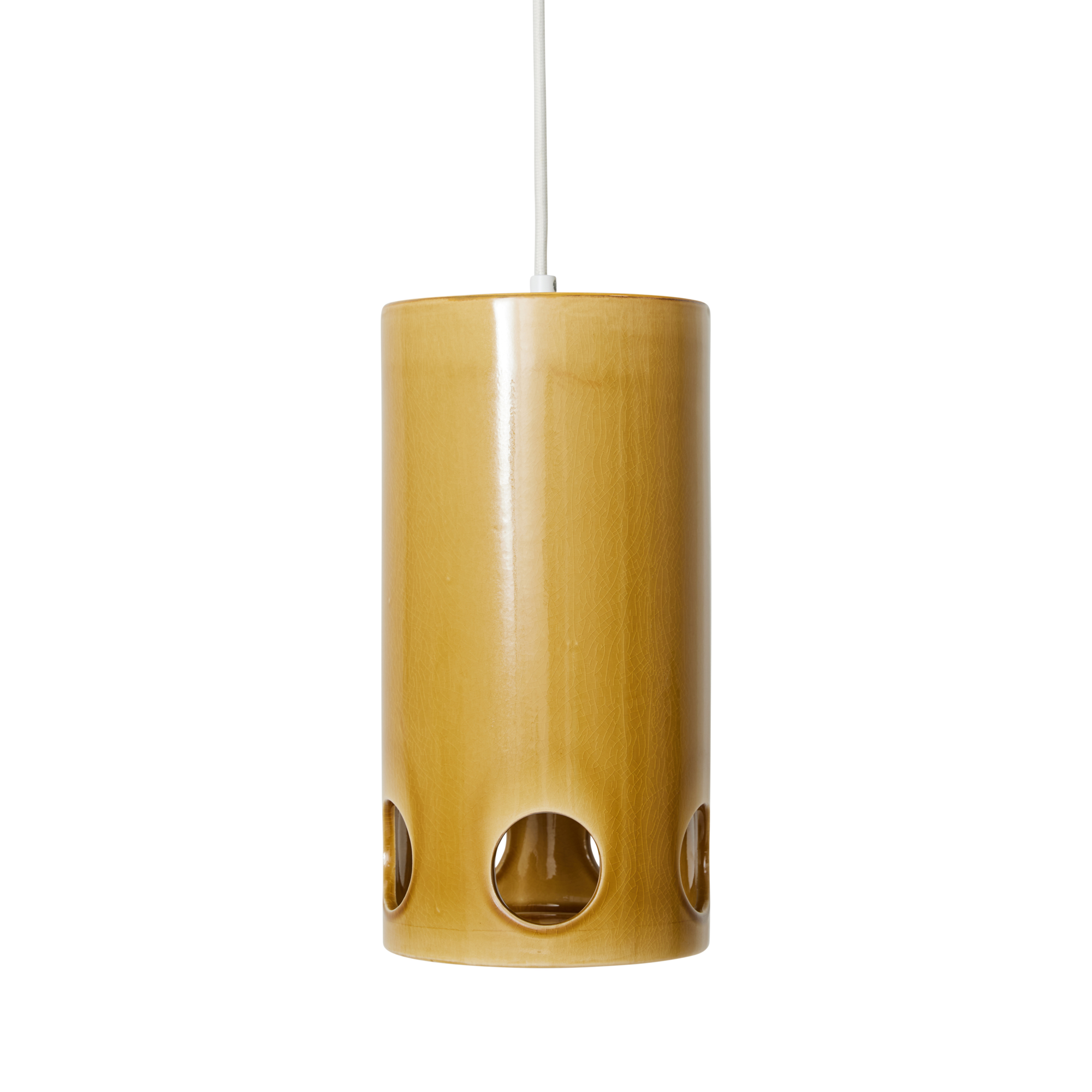 Hanglamp Ceramic mustard