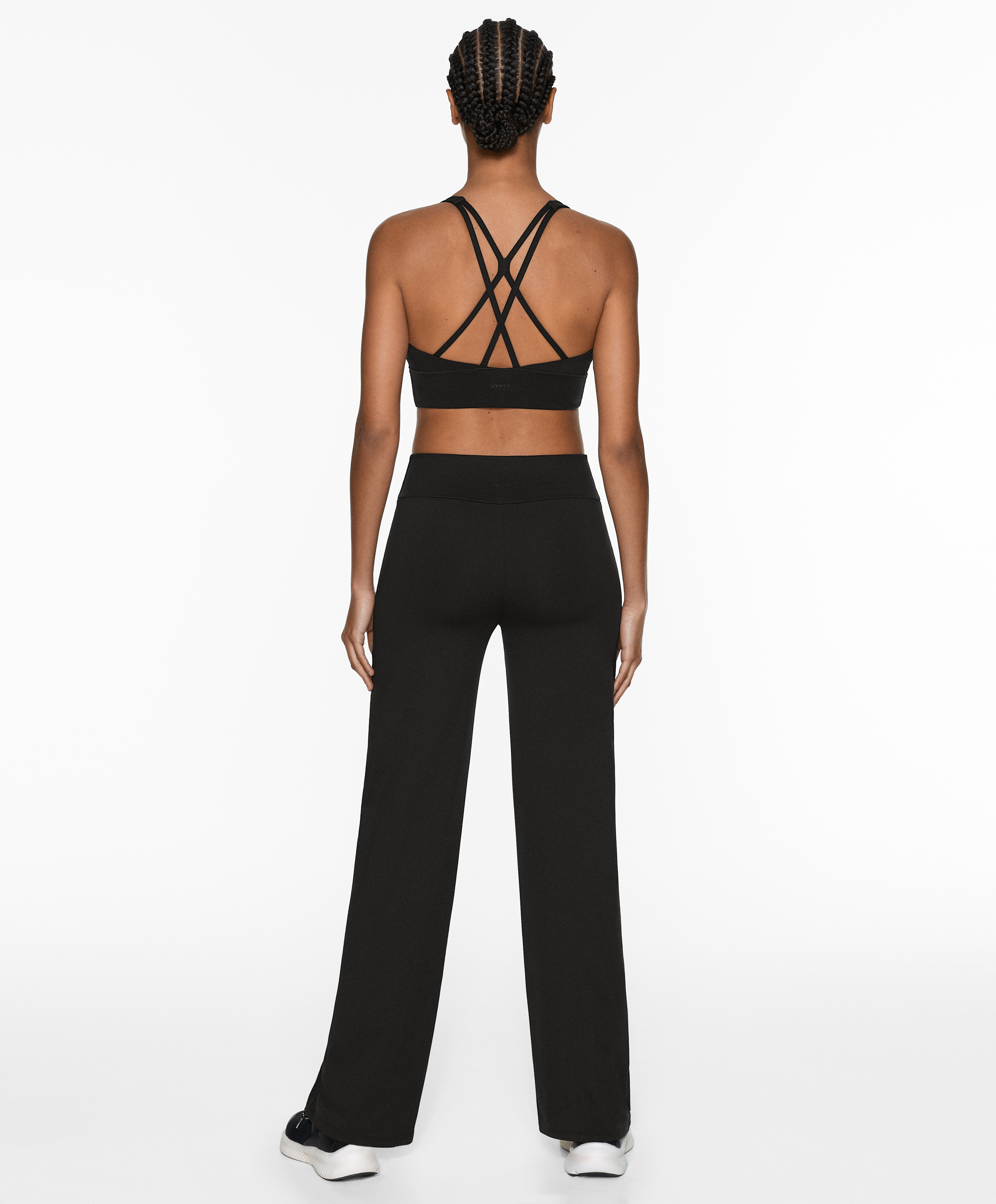 OYSHO High-rise comfortlux straight-leg trousers