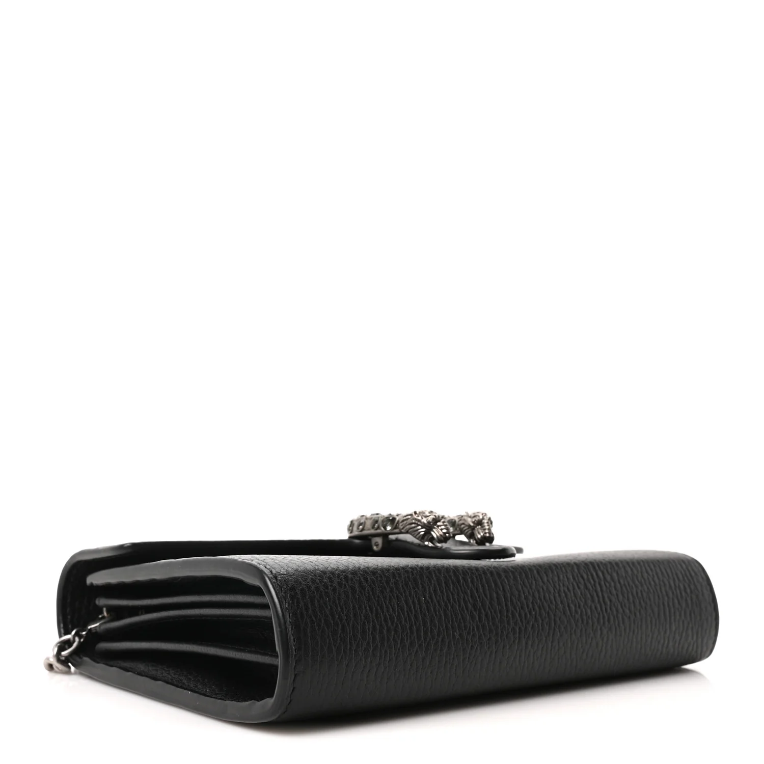 Calfskin Mini Dionysus Chain Wallet Black - Top Club