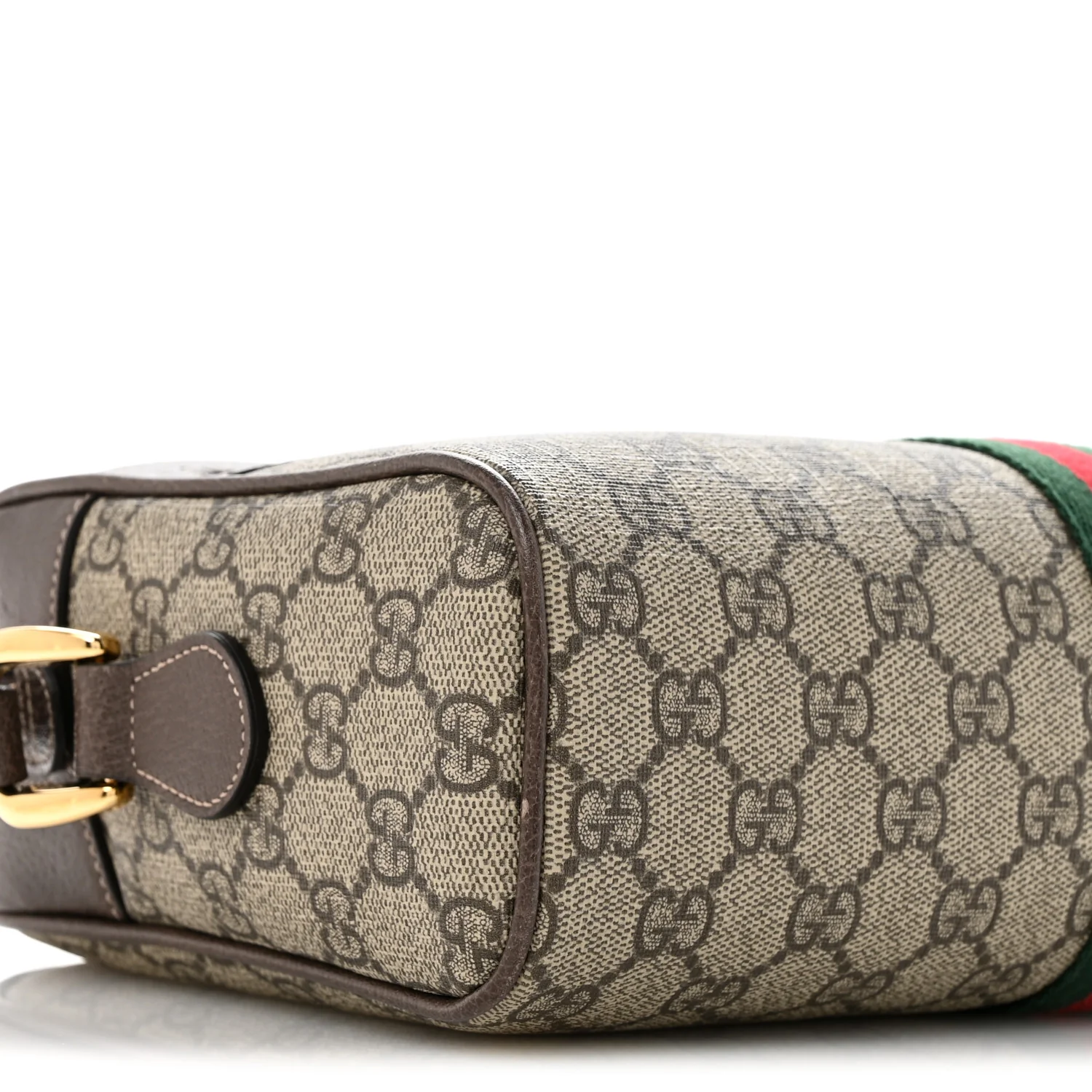 GG Supreme Monogram Web Small Ophidia Shoulder Bag Brown - Top Club