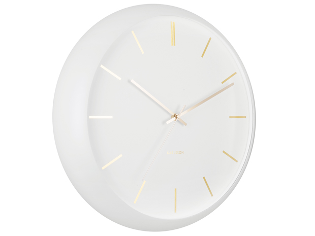 Wall clock Globe white, Design Armando Breeveld