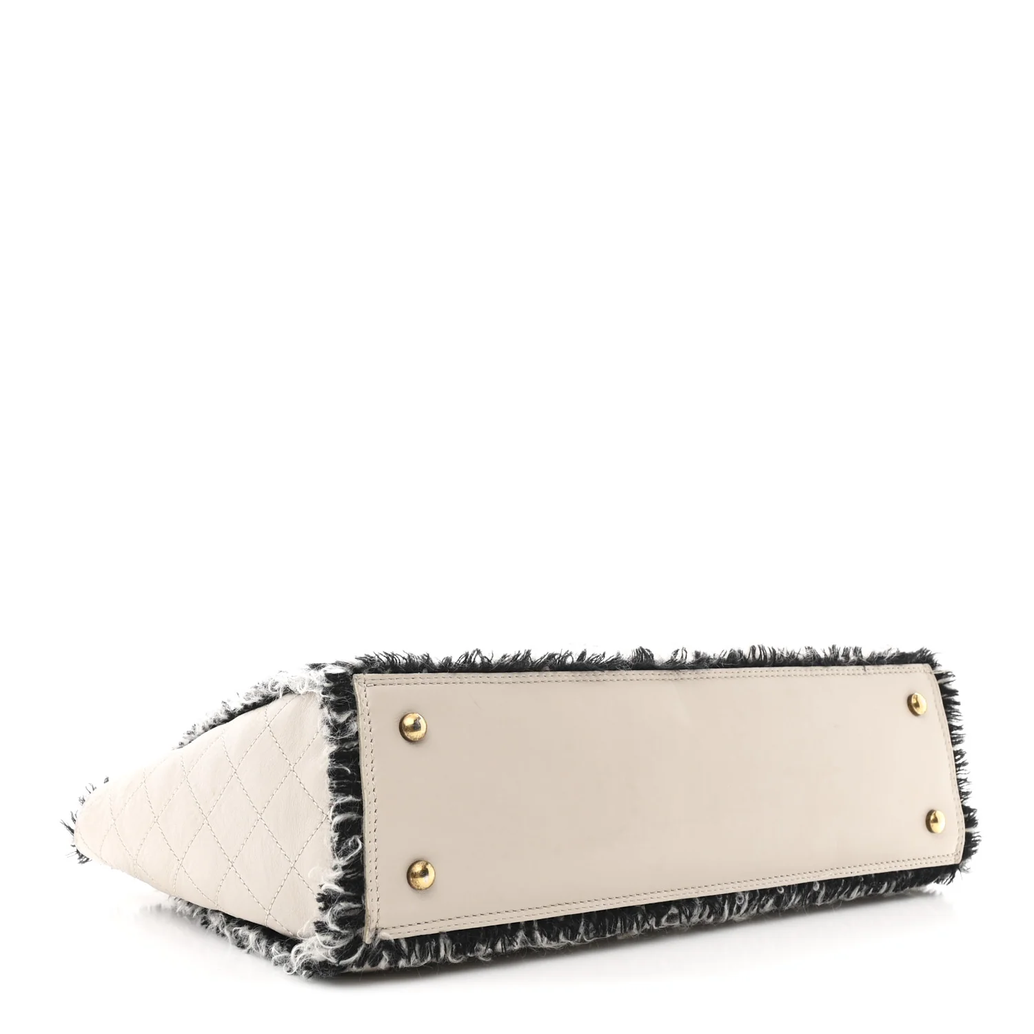 Tweed Calfskin Tweedy Shopping Tote Beige - Top Club