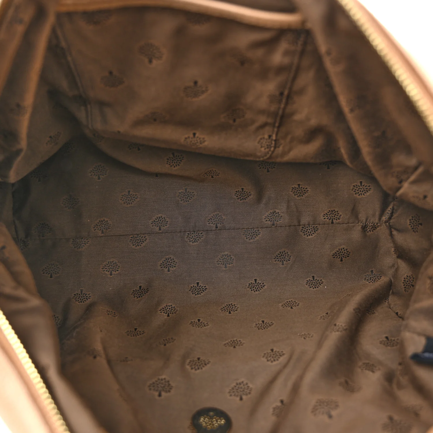 Glossy Goatskin Medium Del Rey Satchel Fudge - Top Club