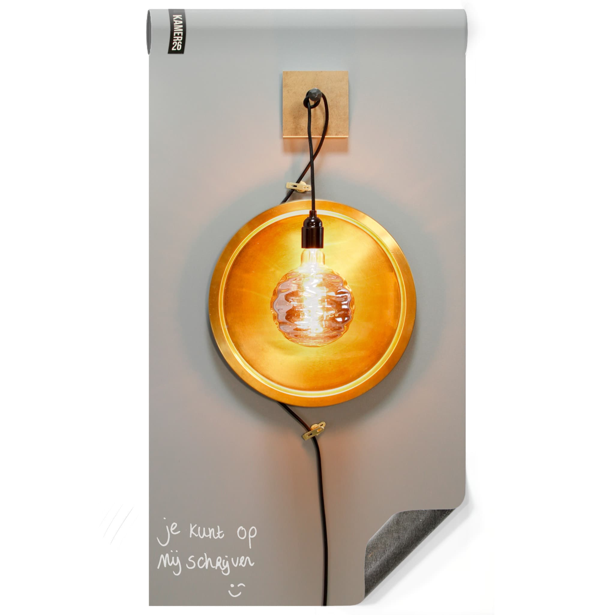 Magneetbehang luxe - krijtbord groengrijs 100x250cm