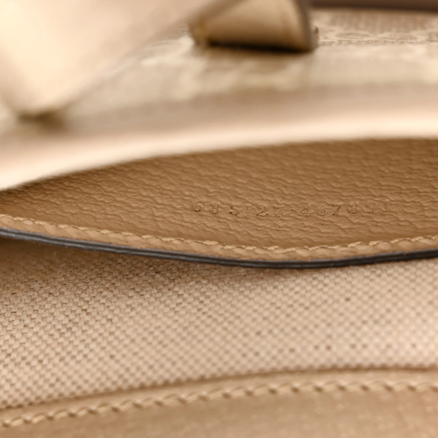 GG Supreme Monogram Textured Dollar Calfskin Mini Jackie 1961 Hobo Beige Mystic White Oatmeal - Top Club
