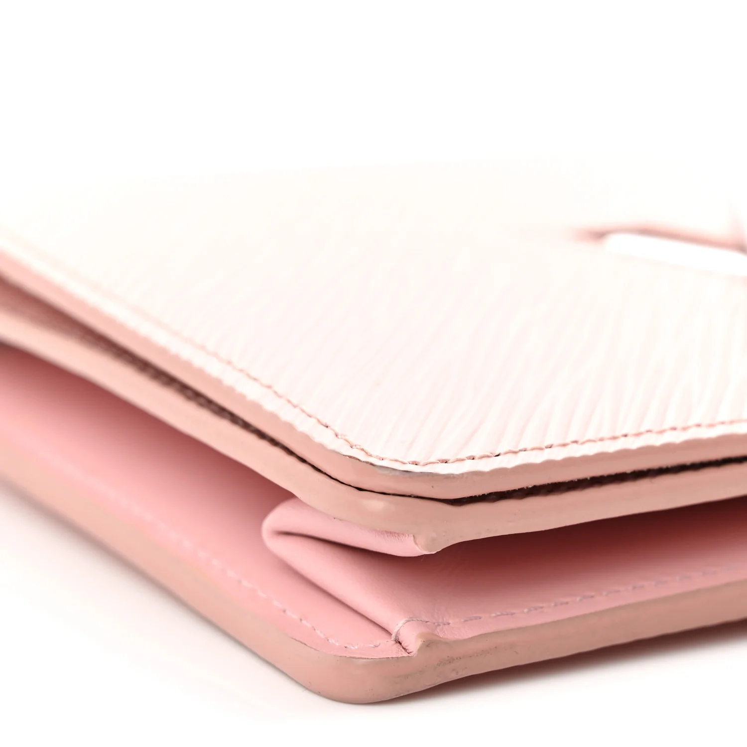 Epi Twist Belt Chain Wallet Rose Ballerine - Top Club