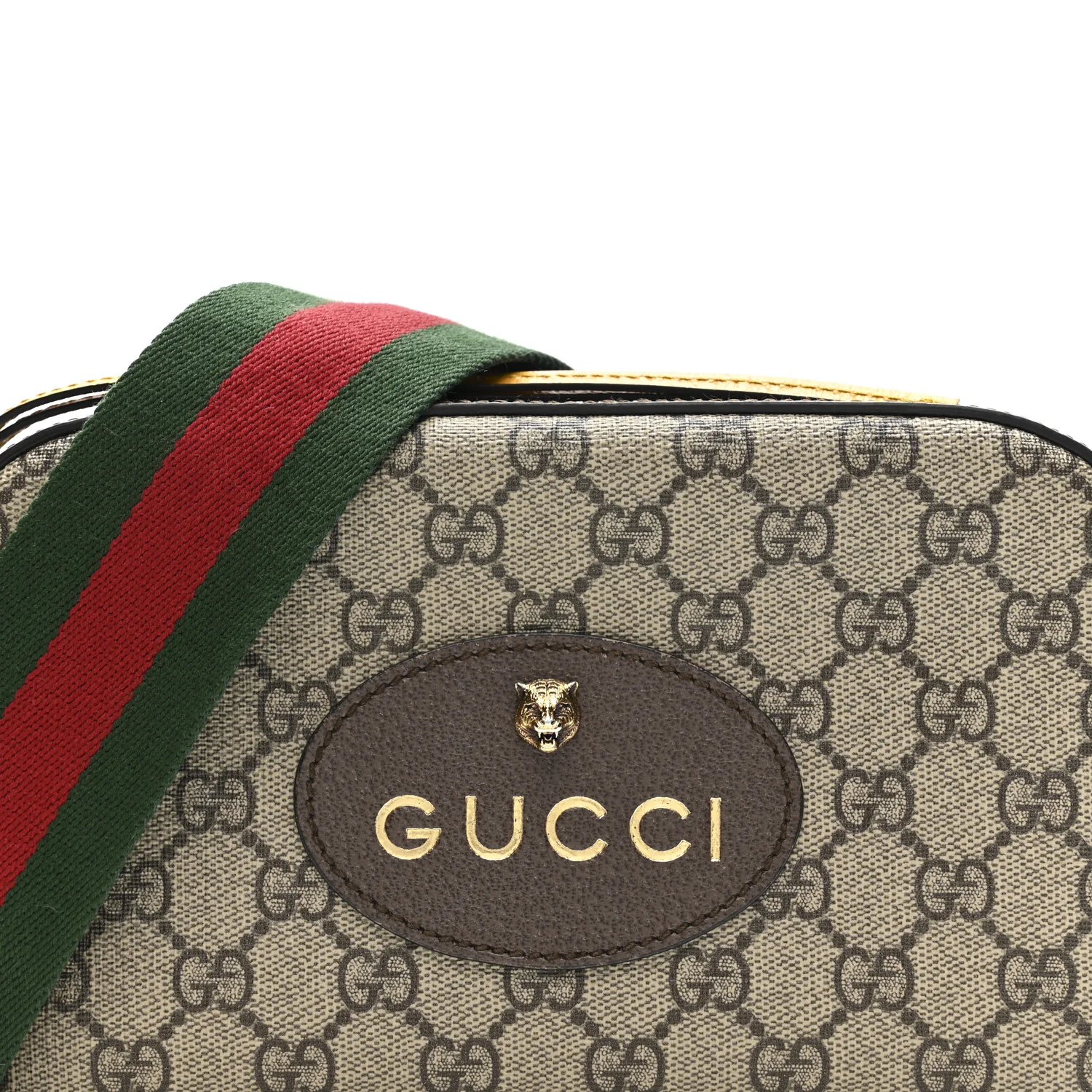 GG Supreme Monogram Web Neo Vintage Shoulder Bag Beige New Acero Crop - Top Club