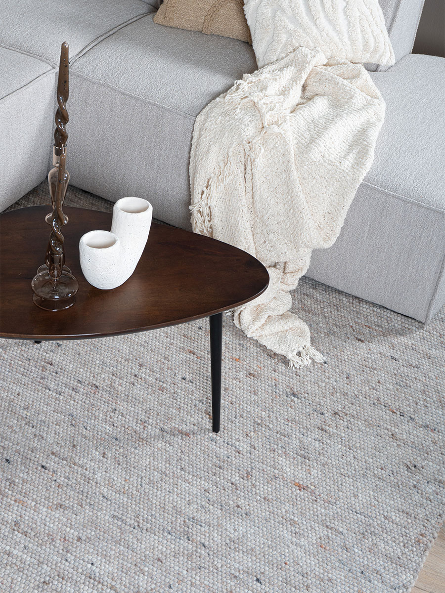 Vloerkleed Scott Donker beige 240 x 340 cm