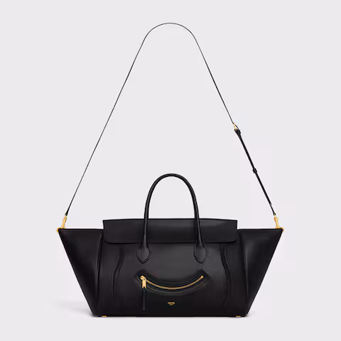 MEDIUM SMILING NEW LUGGAGE IN SUPPLE SHINY LAMBSKIN - Top Club