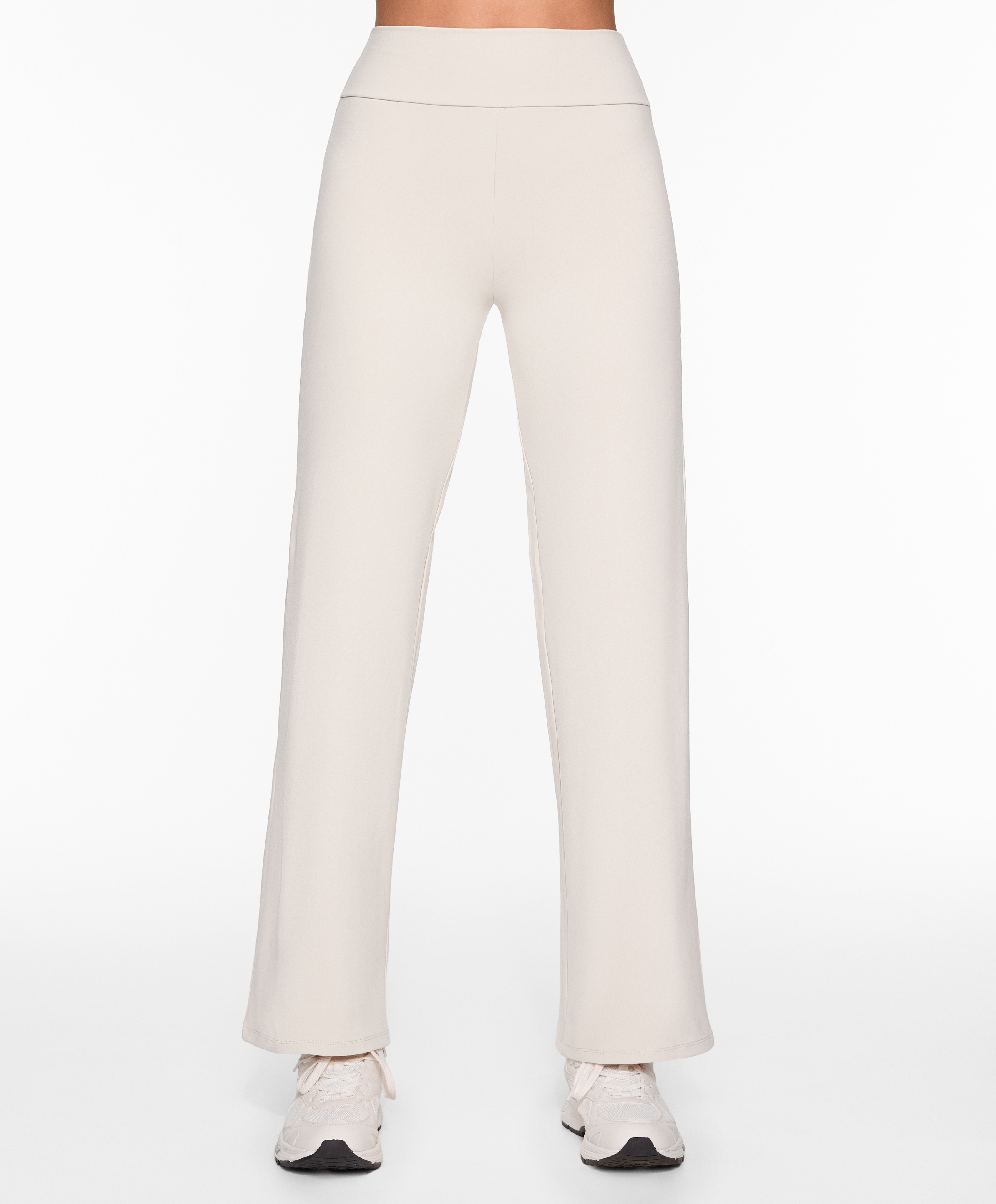 OYSHO High-rise comfortlux straight-leg trousers