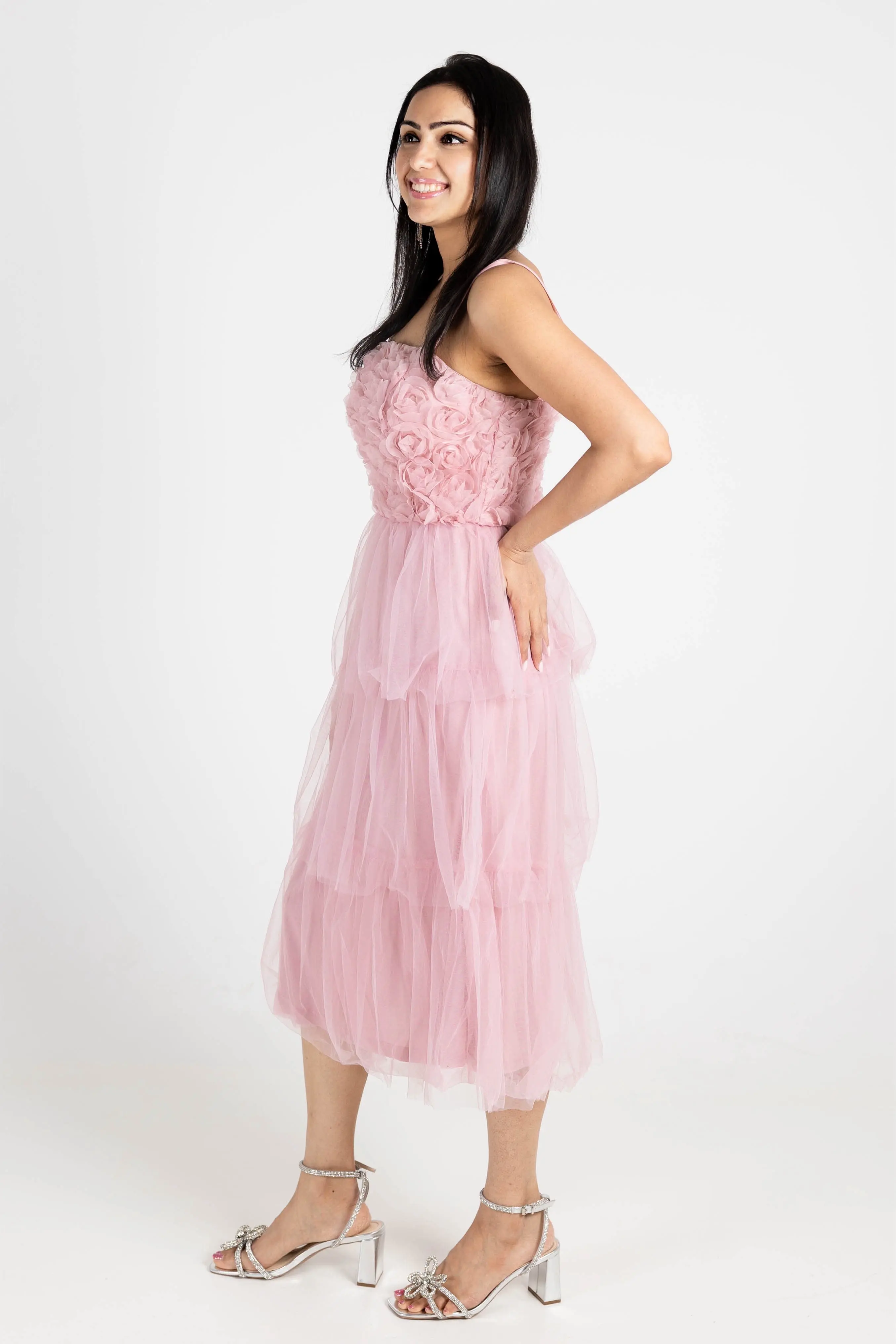 Kiss From a Rose Midi Dress - ALJEGJ