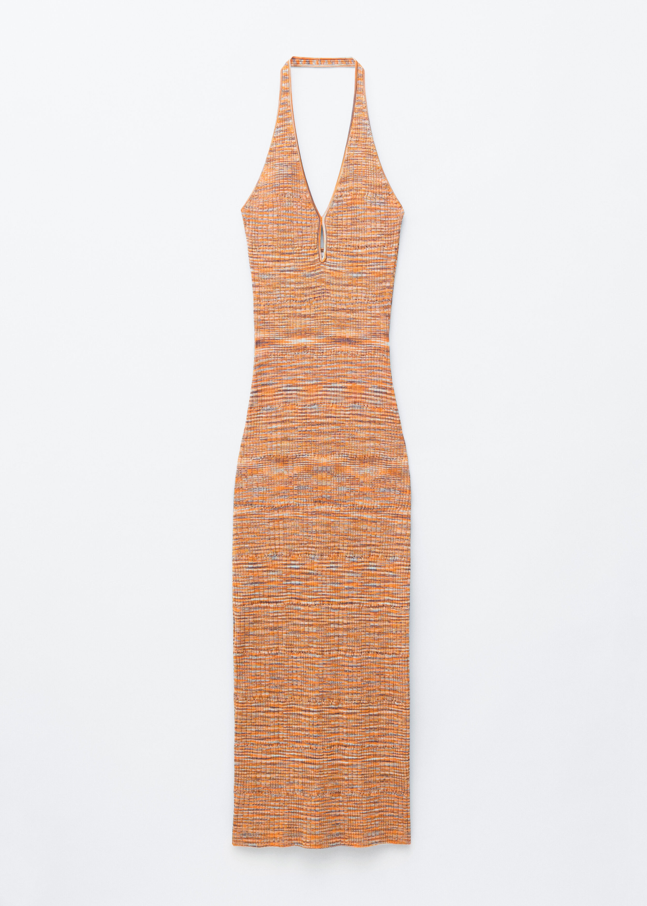 & Other Stories SPACEDYE HALTERNECK MIDI DRESS