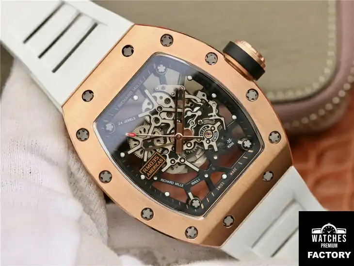 Richard Mille RM035 Americas KV Factory White Rubber Strap