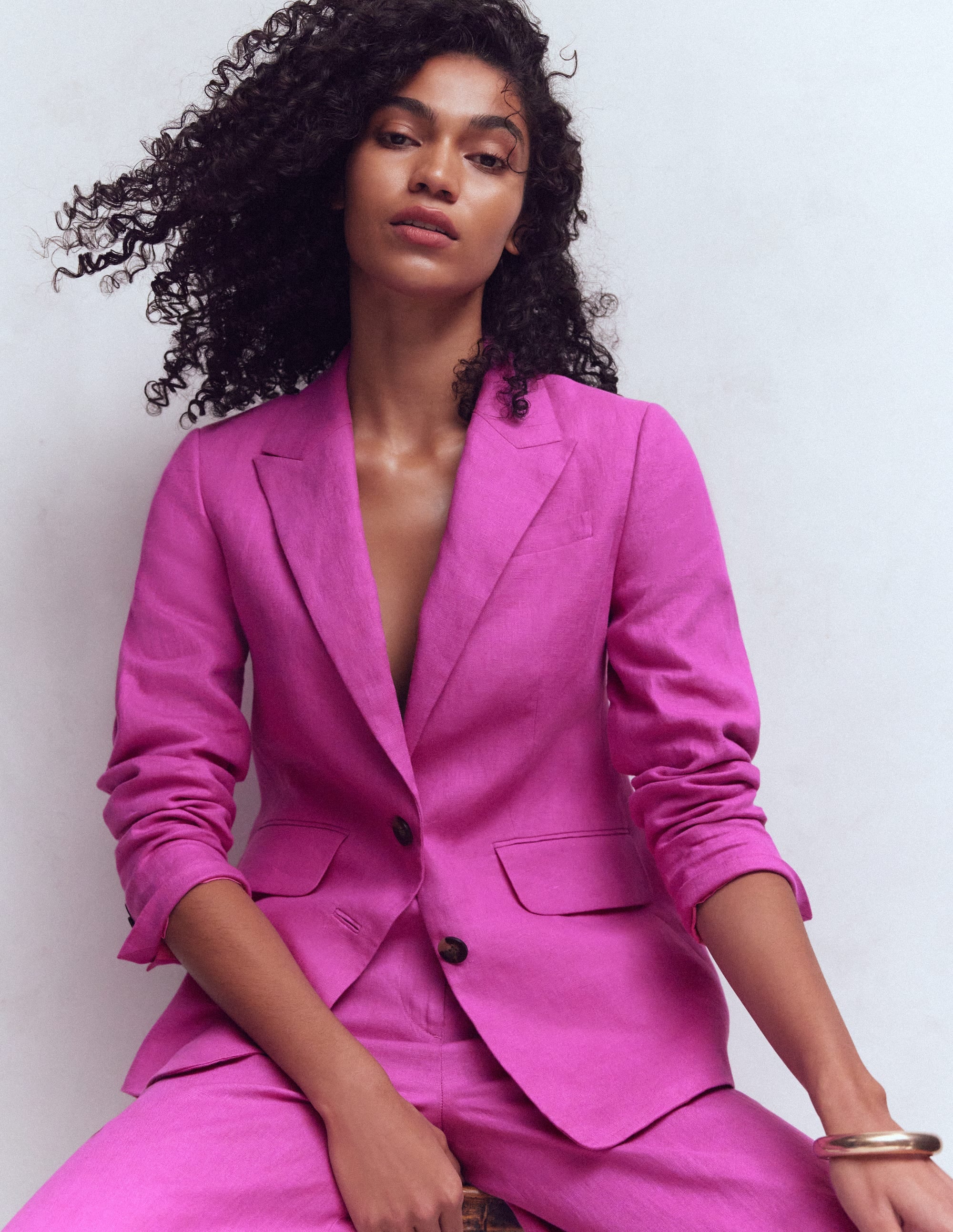 Stamford Leinenblazer-Passionsblume