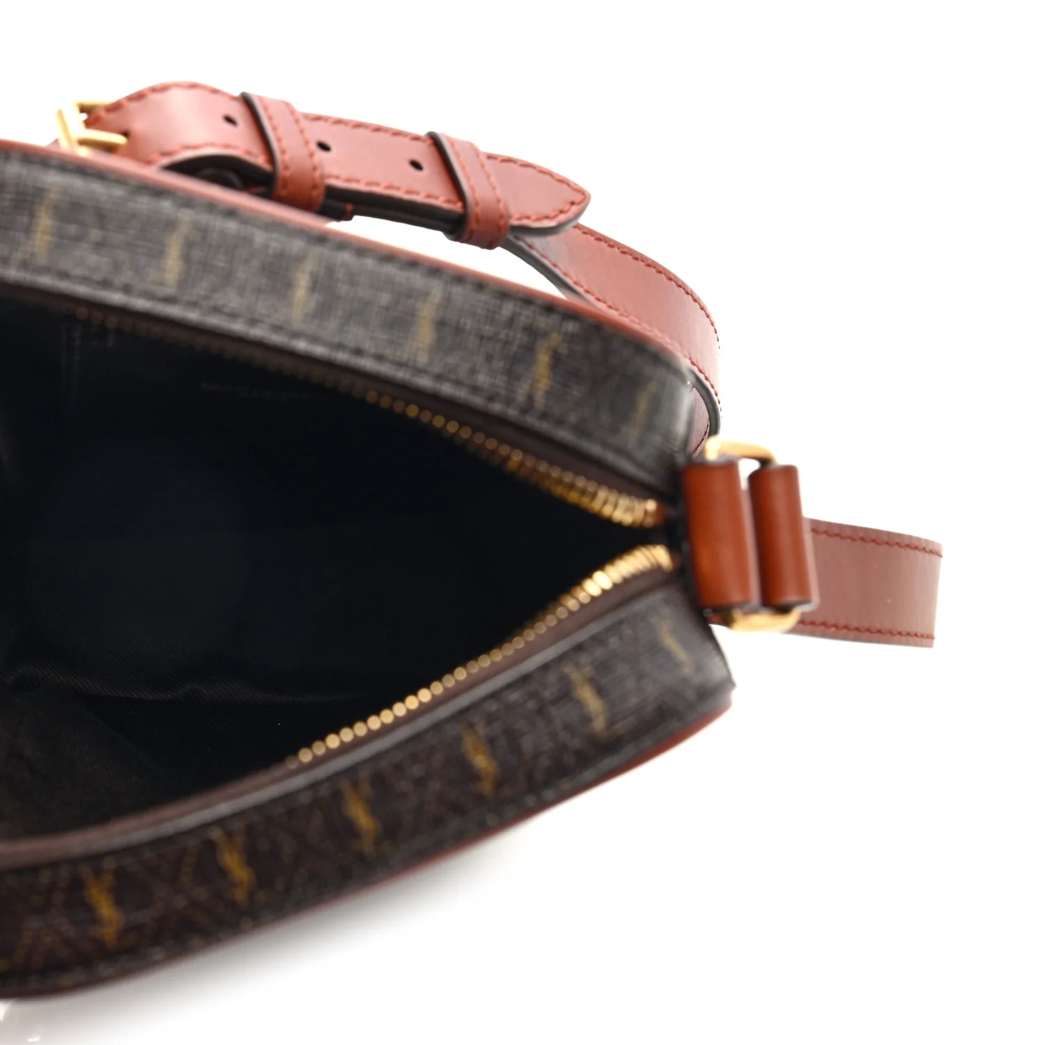 Canvas Smooth Calfskin Le Monogramme Crossbody Pouch Chestnut - Top Club
