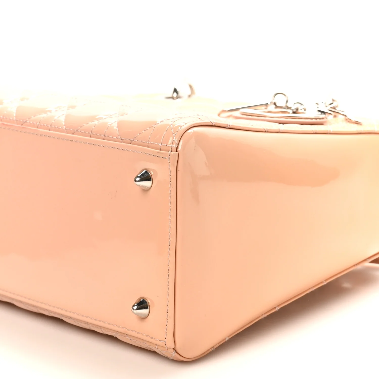 Patent Cannage Medium Lady Dior Rose Clair - Top Club
