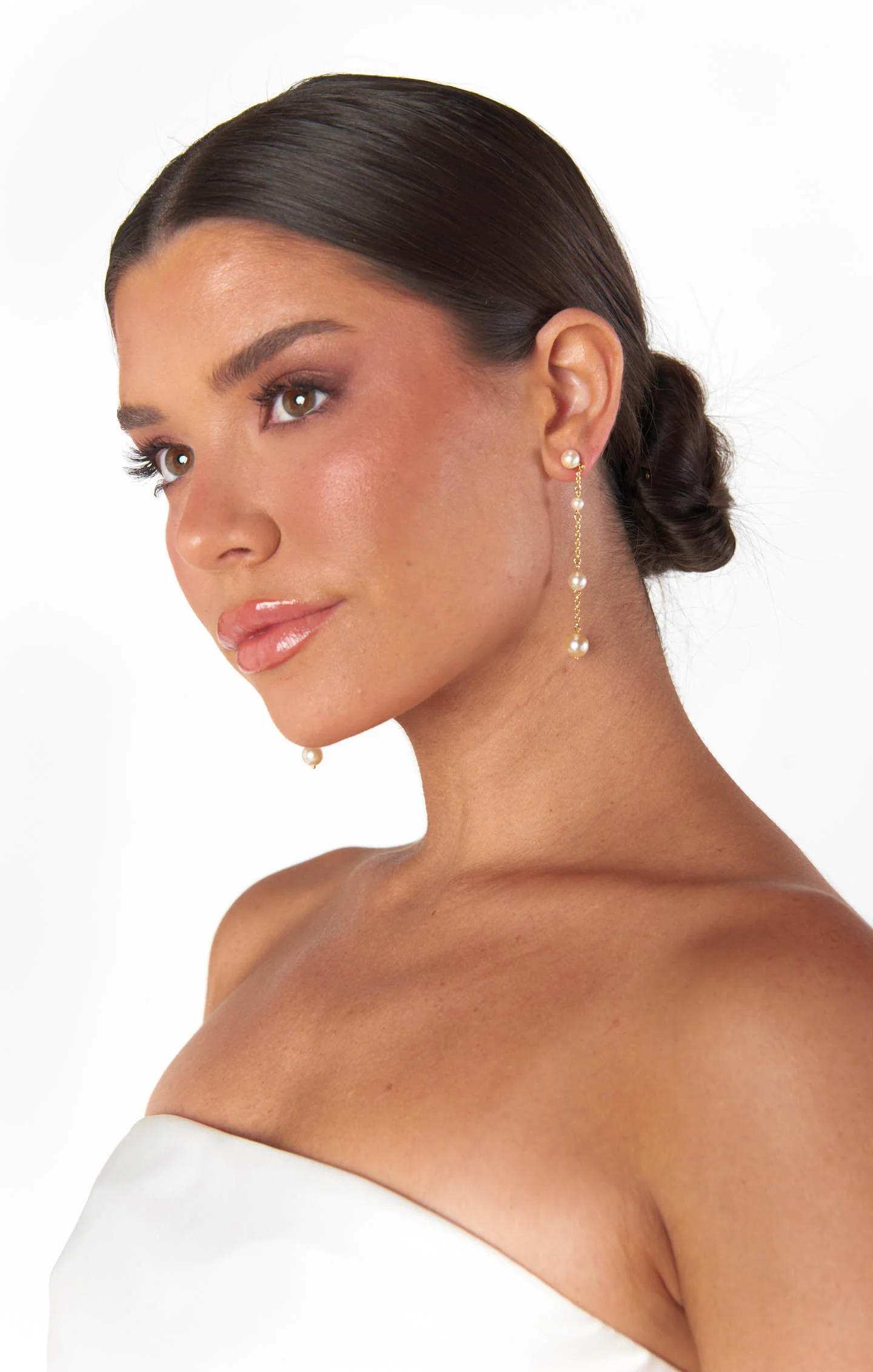 Faithy Jewels Charlotte Earrings ~ Gold/Pearl