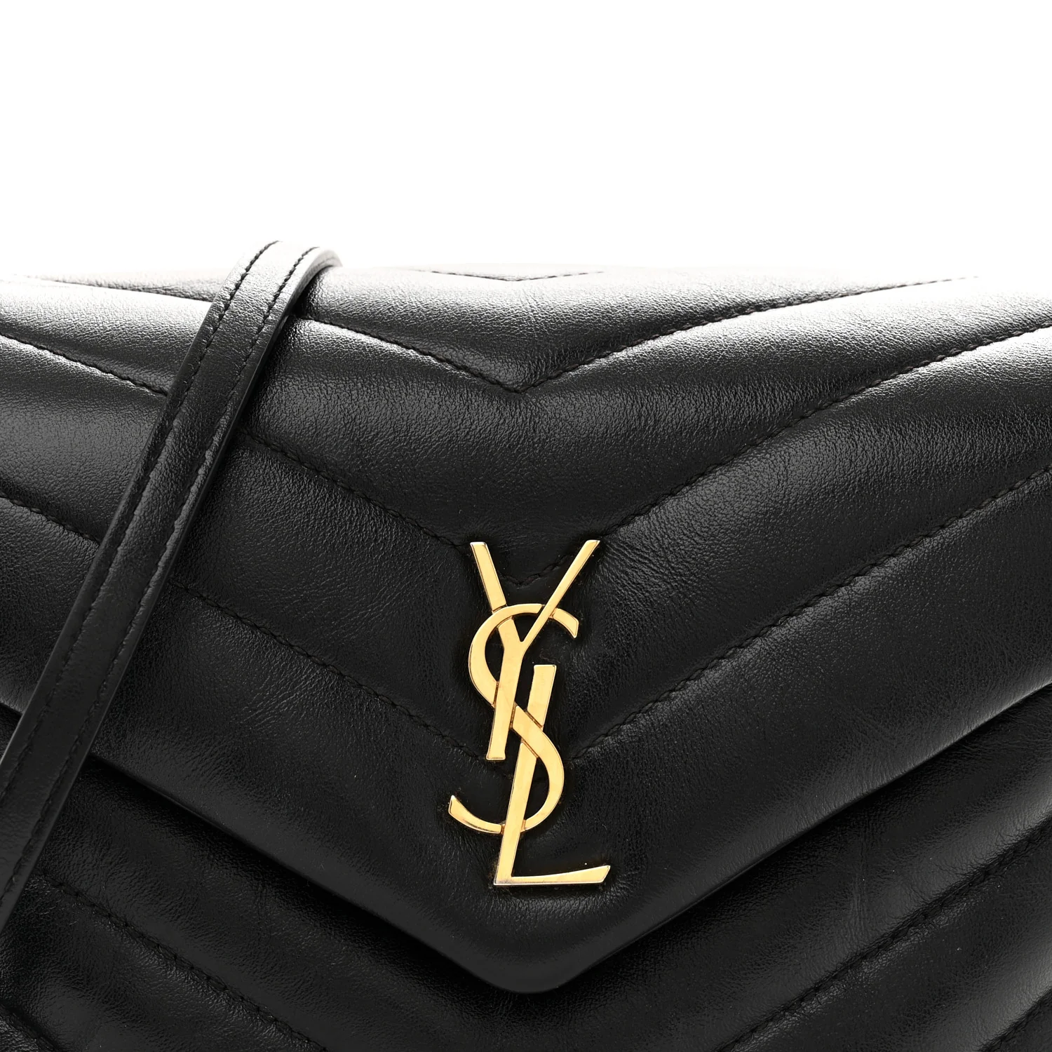 Calfskin Y Quilted Monogram Toy Loulou Crossbody Bag Black - Top Club