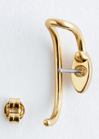 & Other Stories EAR-CUFF-DETAIL STUD EARRINGS
