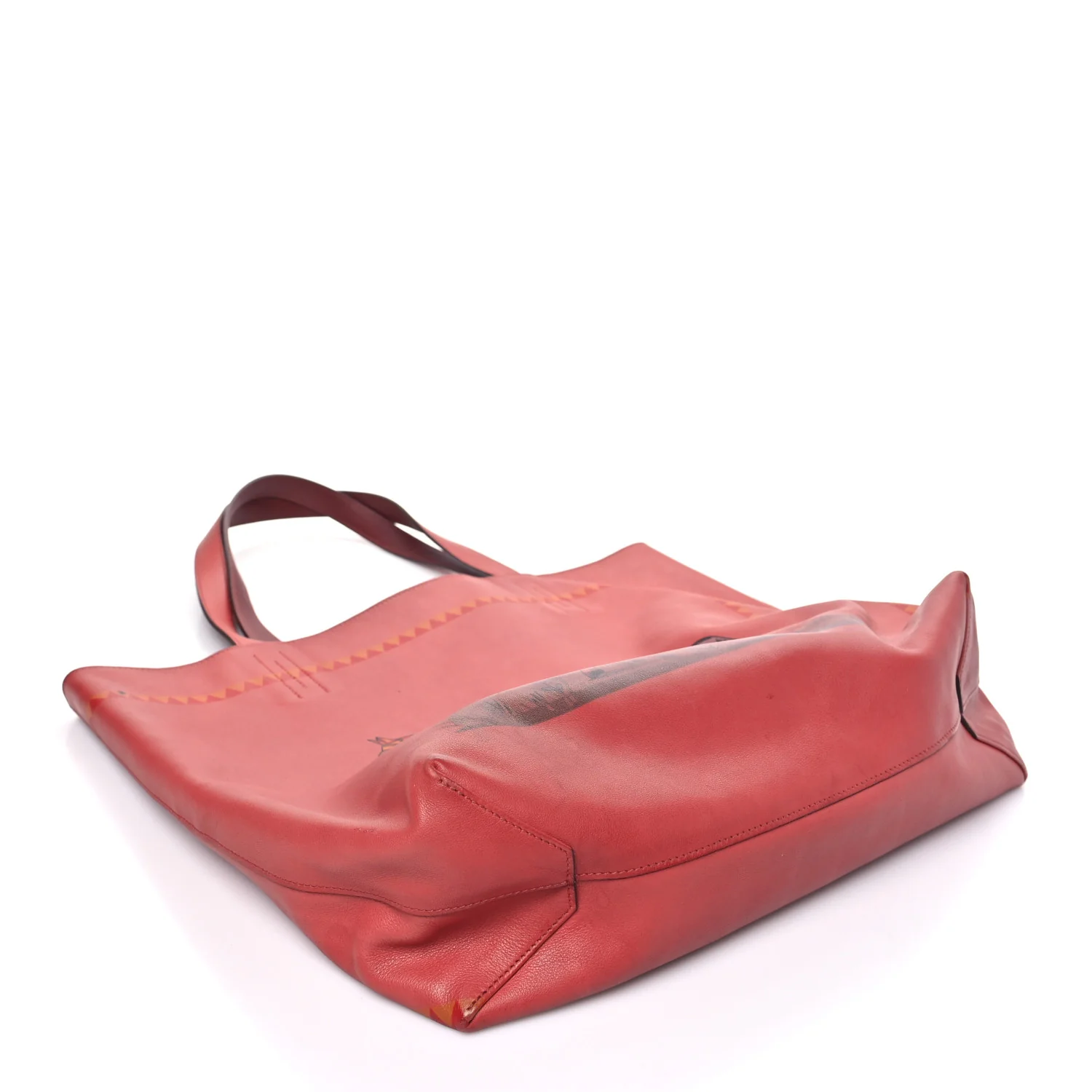 Veau Sikkim Horse Print Double Sens 36 Reversible Tote - Top Club