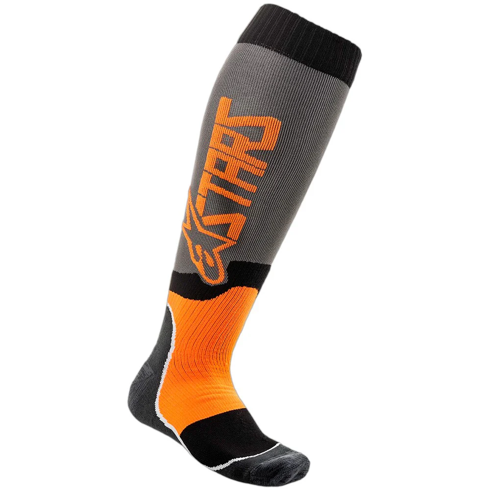 MX PLUS2 GREY / ORANGE HIPPING SOCKS