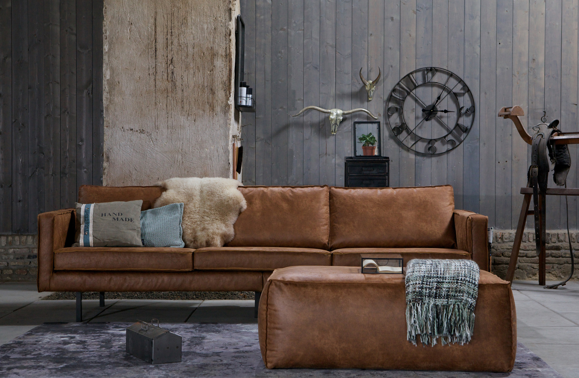 Poef Rodeo - Cognac