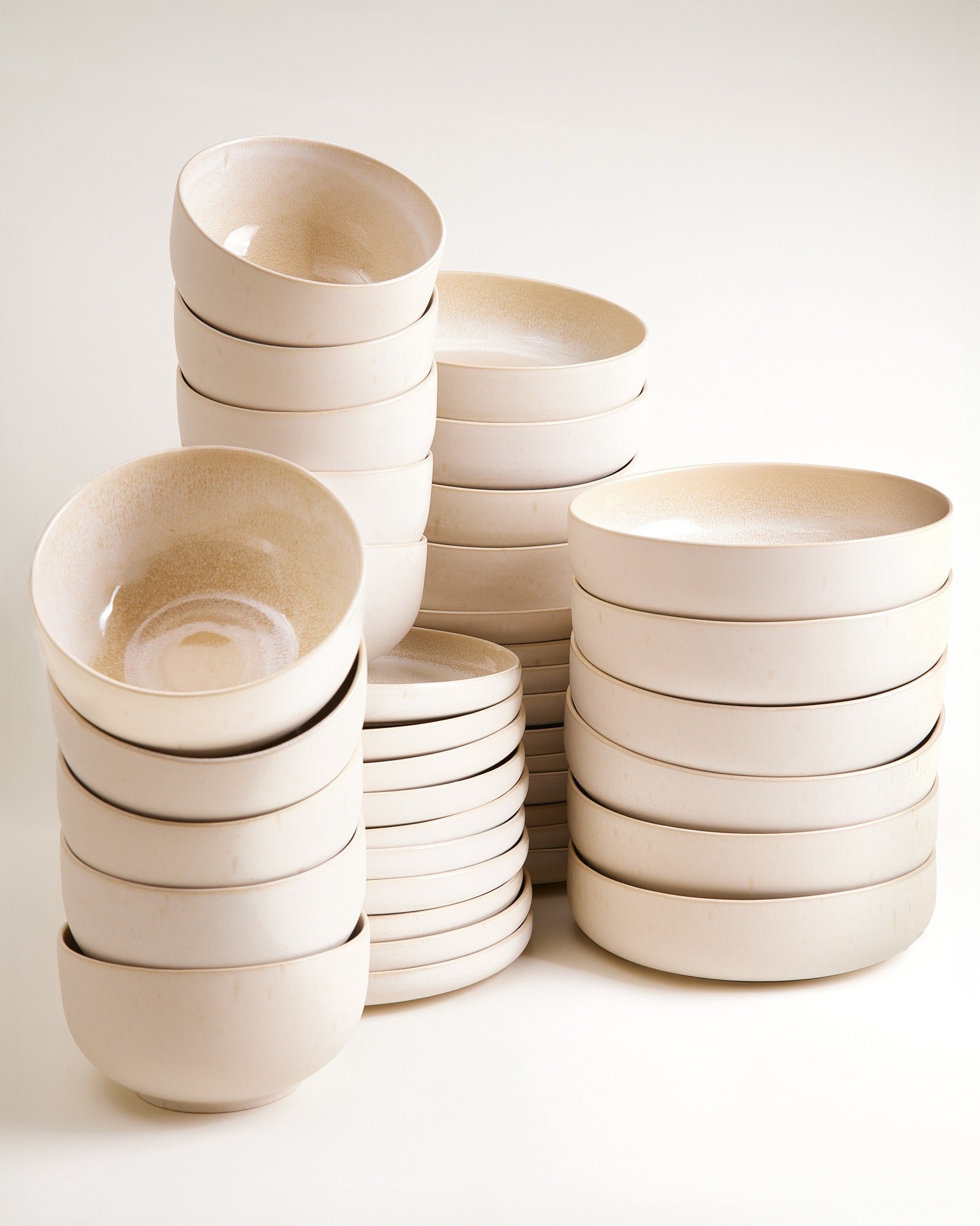 Lorosa Geschirr-Set modern sand 40-teilig