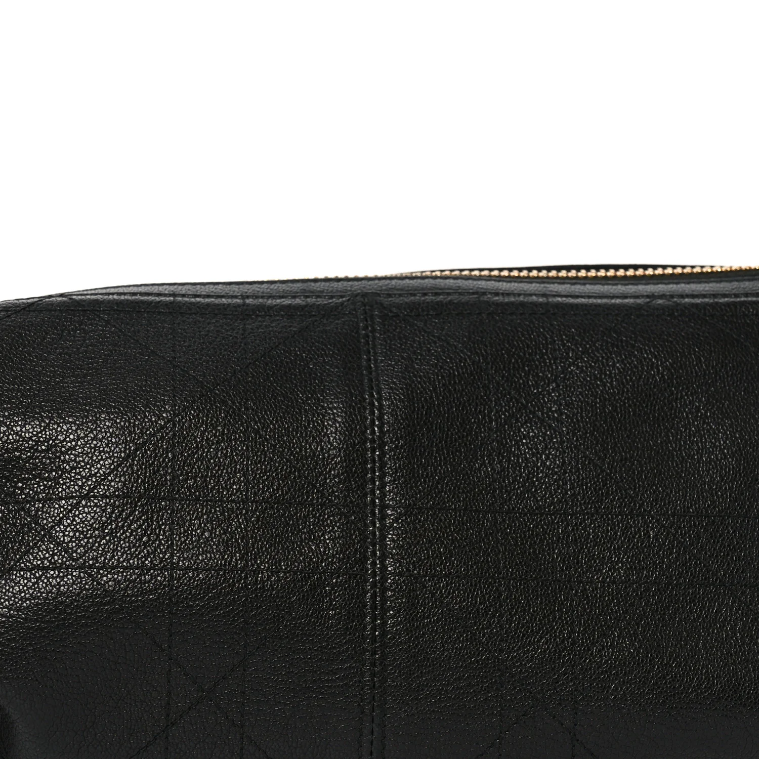 Shiny Grained Calfskin Macrocannage Medium D-Journey Bag Black - Top Club