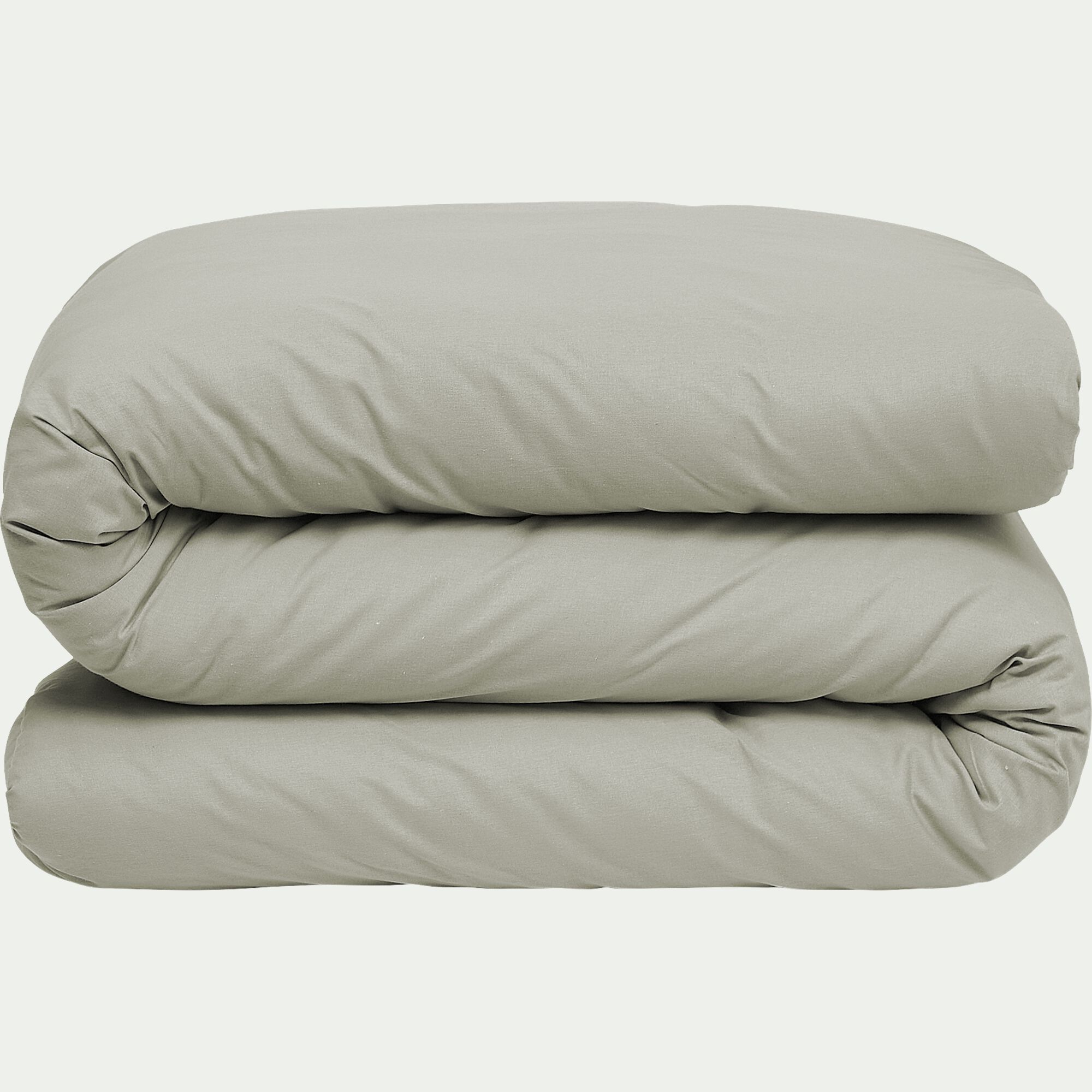 EOLI - Housse de couette en coton 260x240cm - vert olivier