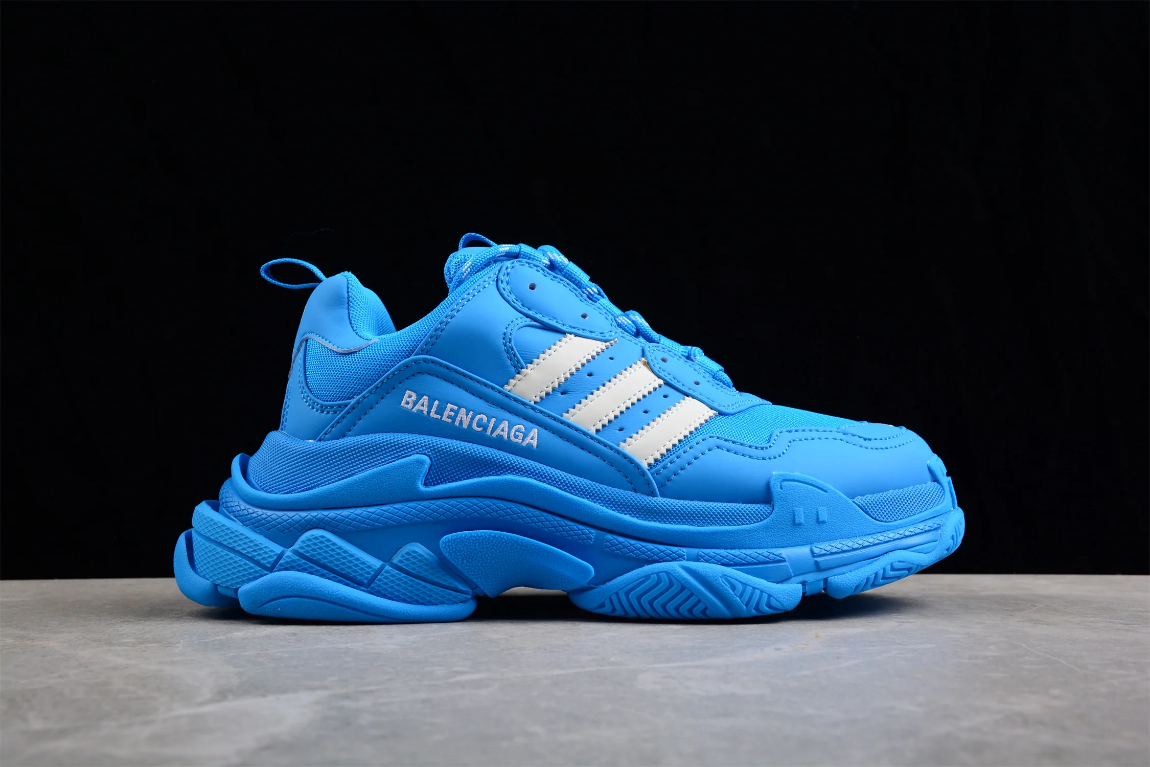 Balenciaga x Adidas Triple S – Blue - Sneaker Replica Workshop