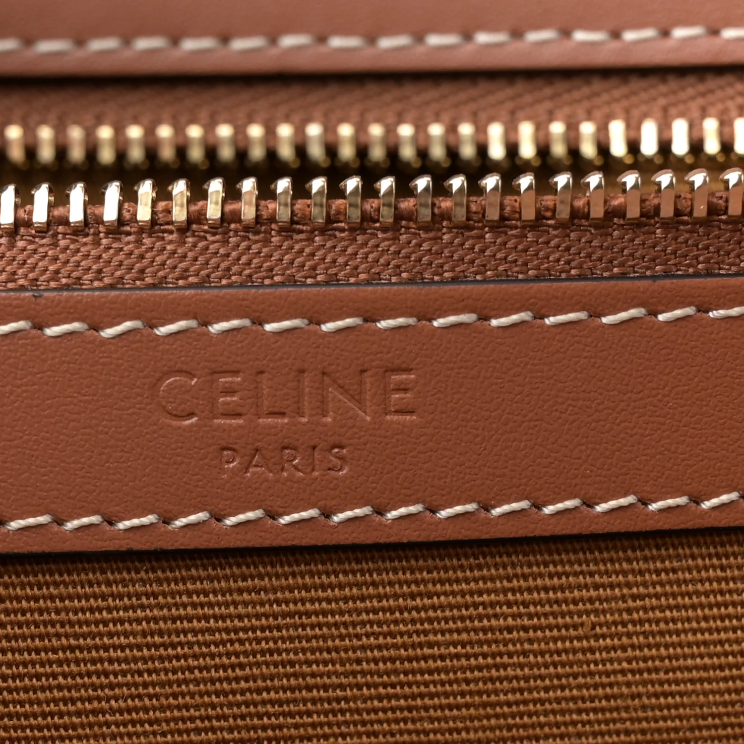 Triomphe Canvas Calfskin Medium Cabas Bag Tan - Top Club